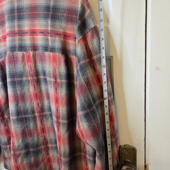 Vestco Red Flannel Long-sleeve Button-down Shirt - Picture 4 of 4